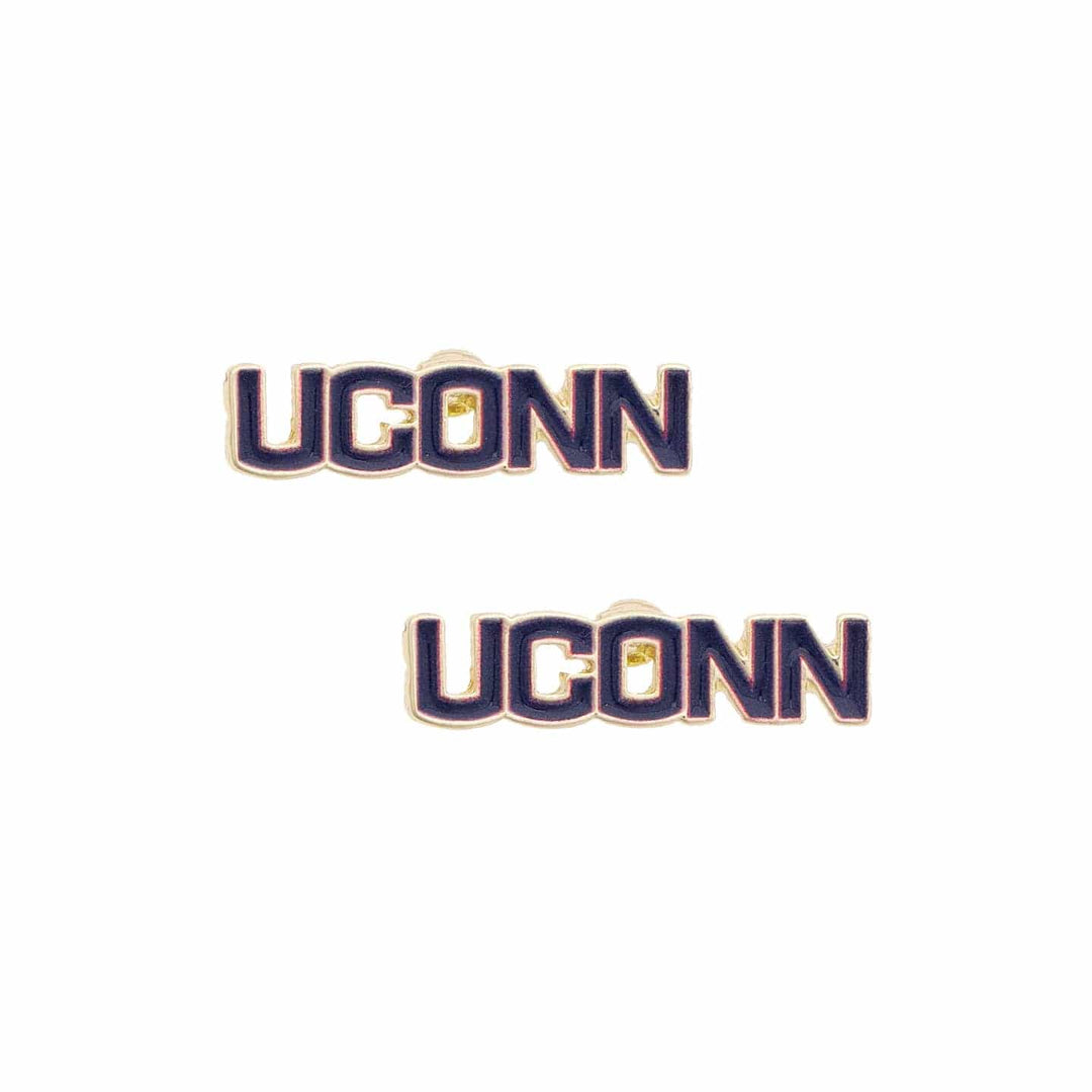 PREORDER: Connecticut Huskies UCONN Enamel Logo Stud Earrings