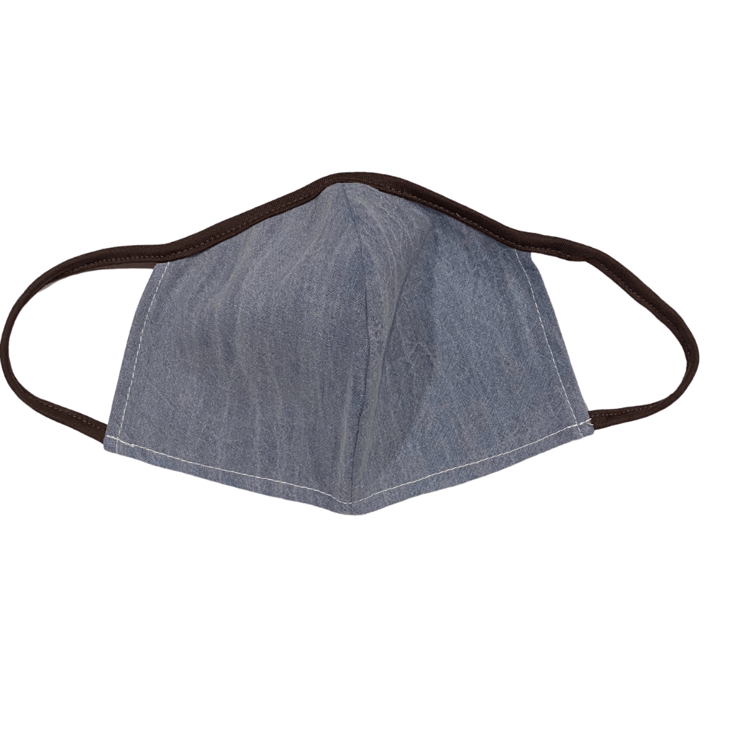 Lightweight Denim Mask w/ Filter Pocket