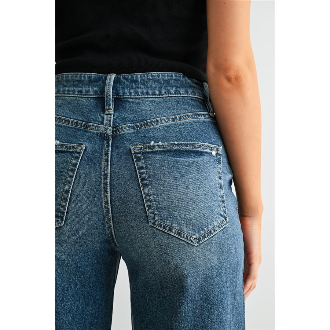 Mica Denim High-Rise Relaxed Straight Ankle Jeans Mica High-Rise Straight Ankle Jeans | The Red Owl Bottoms