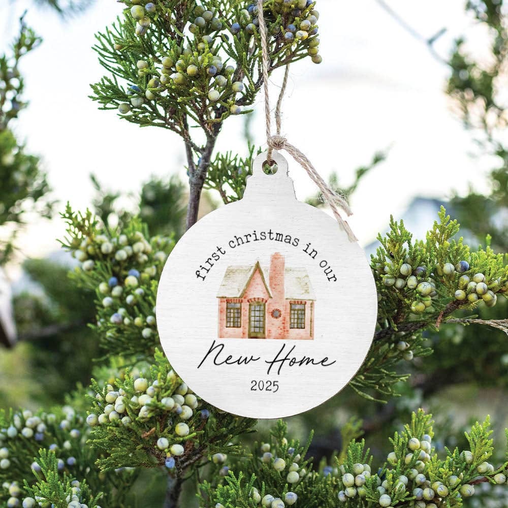 New Home 2026 Ornament | Wooden Bulb Ornament New Home 2026 Wooden Christmas Ornament – Housewarming Gift Ornaments