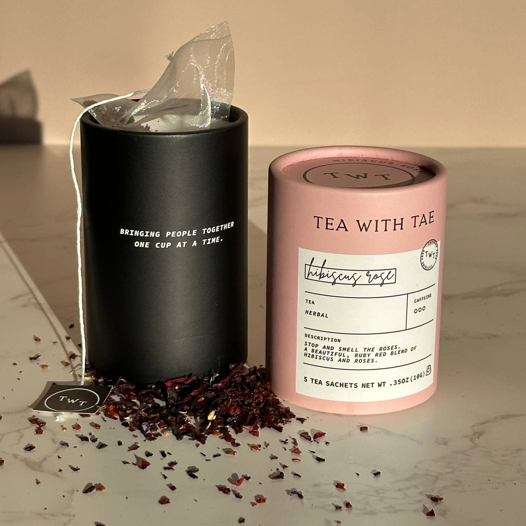 Hibiscus Rose Herbal Mini Tea Tube