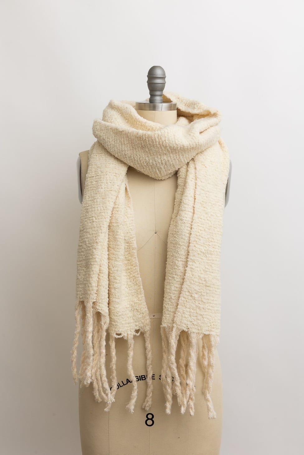 Classic Cozy Knit Scarf Classic Cozy Knit Scarf Ivory Scarves