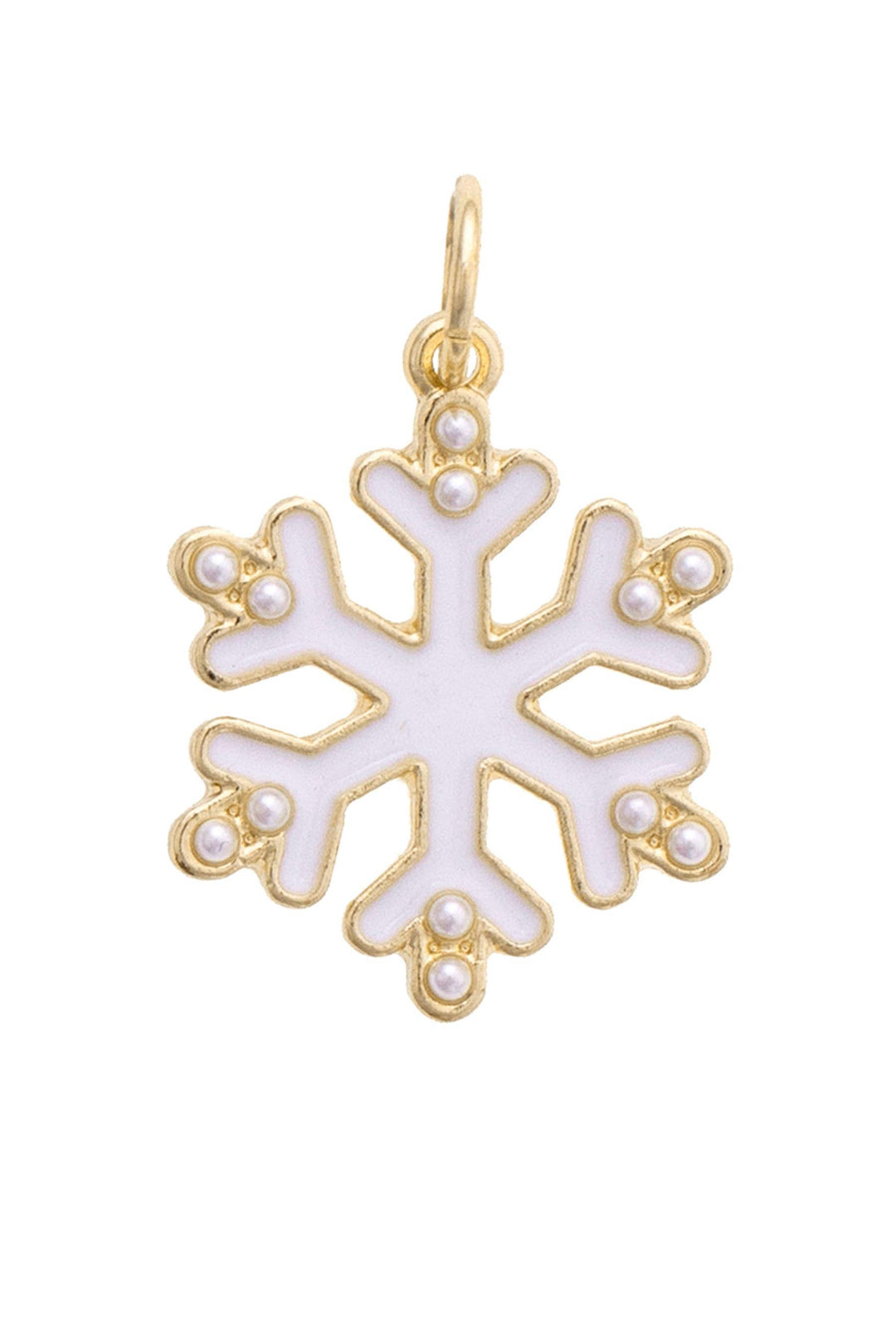 Pearl Studded Snowflake Charm Pearl Studded Snowflake Charm Charms