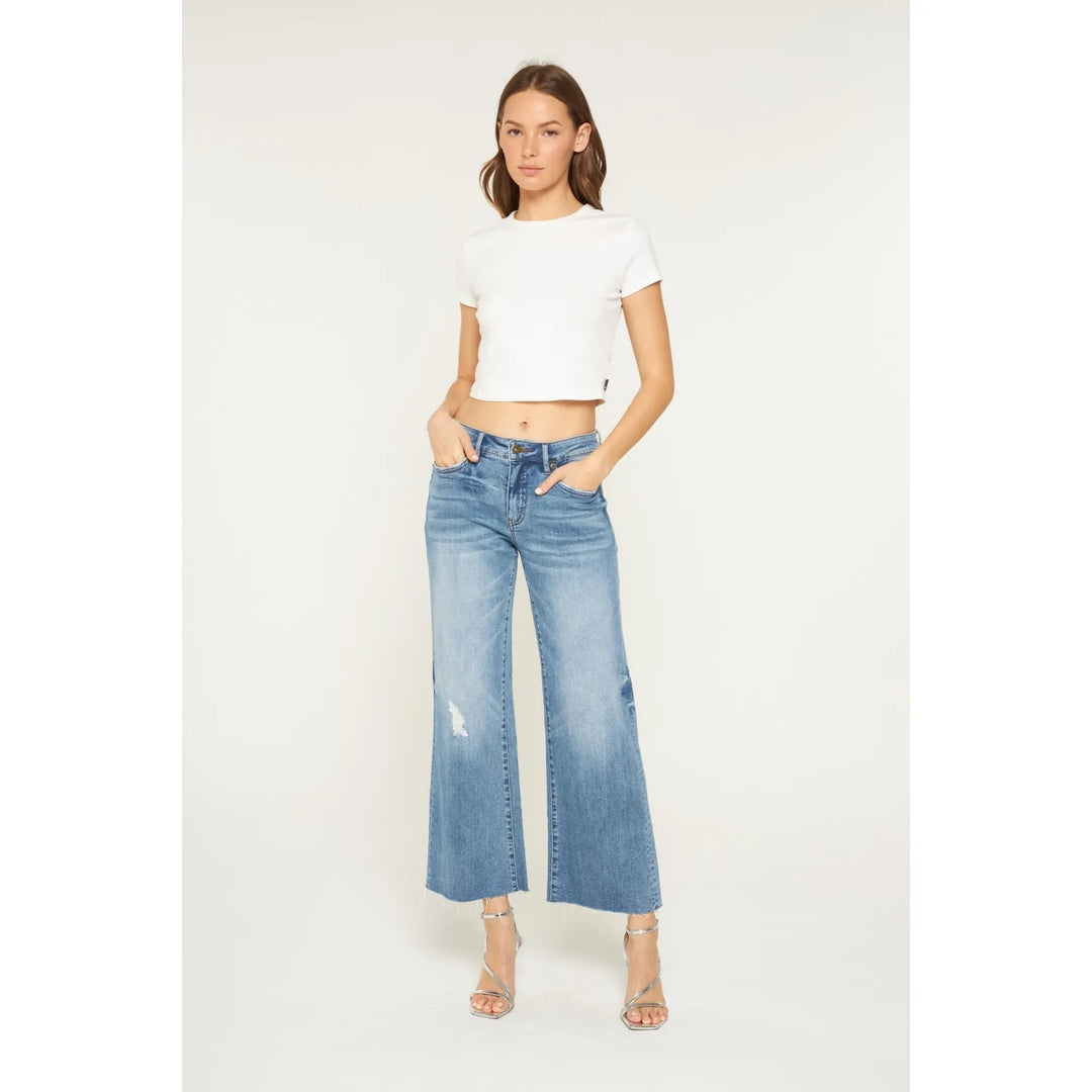 Mica Denim Mid-Rise Tummy Control Wide-Leg Jeans Mica Denim Mid-Rise Tummy Control Wide-Leg Jeans Bottoms
