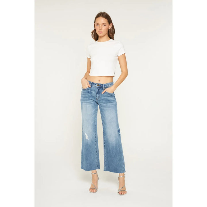 Mica Denim Mid-Rise Tummy Control Wide-Leg Jeans Mica Denim Mid-Rise Tummy Control Wide-Leg Jeans Bottoms