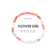 Mini Morse Code Bracelet - Flower Girl