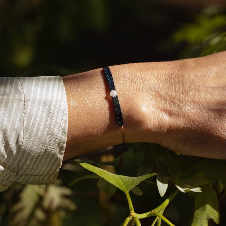 Rose Quartz Gemstone Adjustable Bracelet - Love the Journey