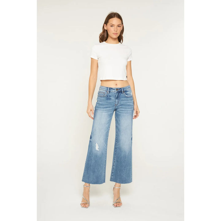 Mica Denim Mid-Rise Tummy Control Wide-Leg Jeans Mica Denim Mid-Rise Tummy Control Wide-Leg Jeans Bottoms