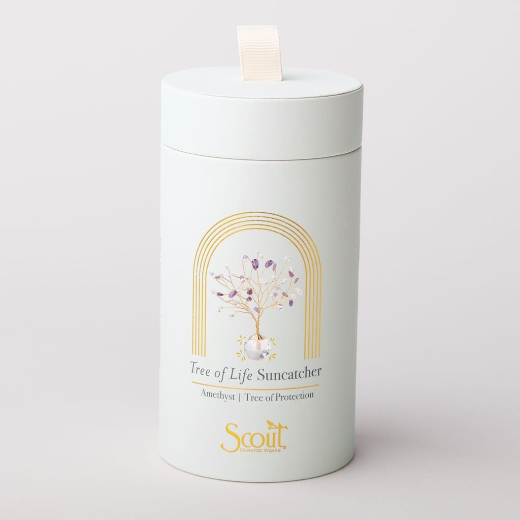 Scout Curated Wears Suncatcher Tree of Life - Amethyst Amethyst Crystal Tree | Rainbow-Catching Decor Bracelet