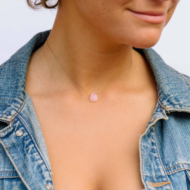Rose Quartz Gemstone Necklace - Love