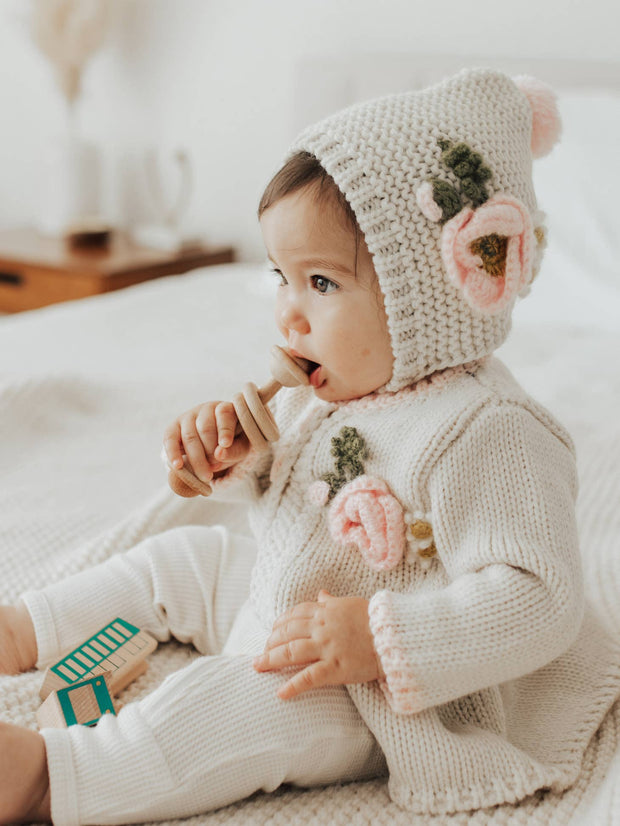 Baby Poppy Hand Knit Sweater