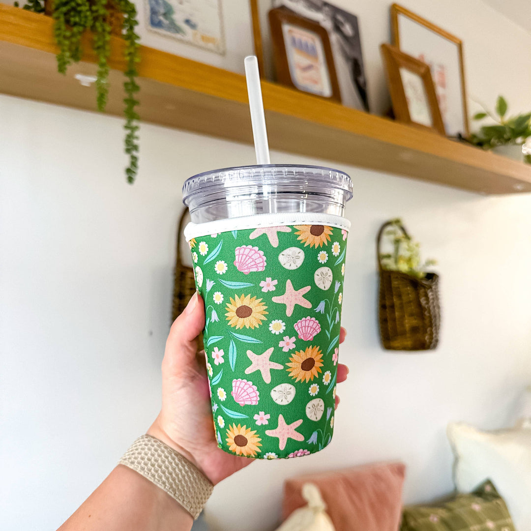 Beachside Cottage Reusable Coffee Sleeve