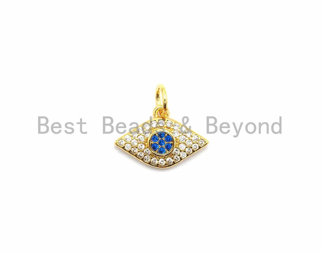 Micro Pave Evil Eye Charm