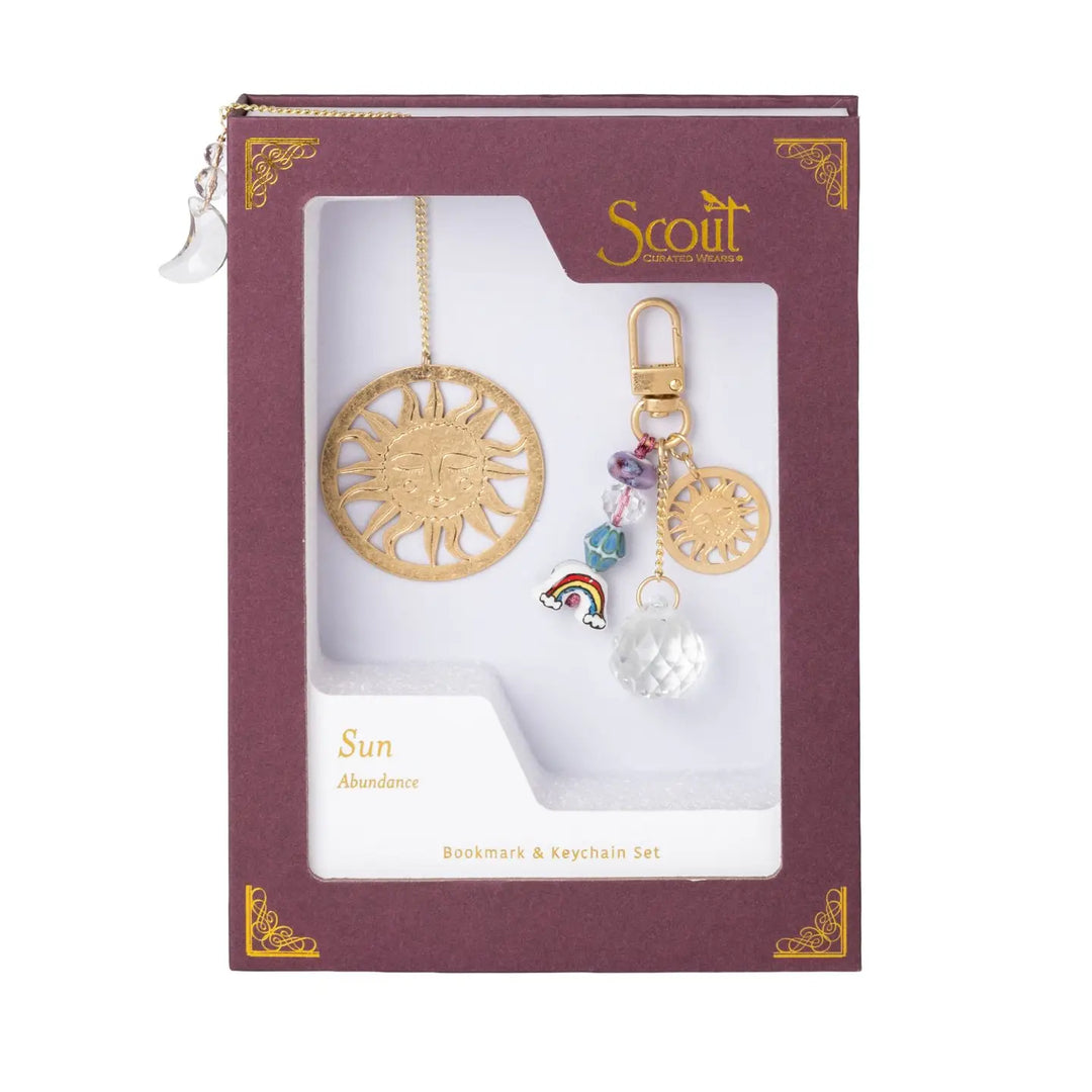 Bookmark & Keychain Set - Sun/Abundance Sun Abundance Bookmark & Keychain Gift Set Accessories