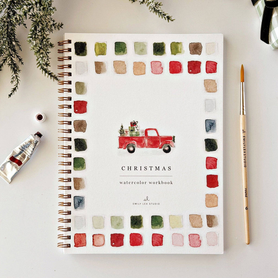 Emily Lex Studio Classic Christmas Watercolor Workbook Emily Lex Studio Classic Christmas Watercolor Workbook Books