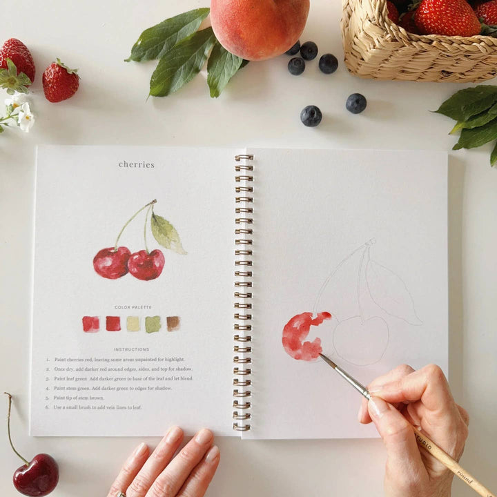 Emily Lex Studio Watercolor Fruits Workbook