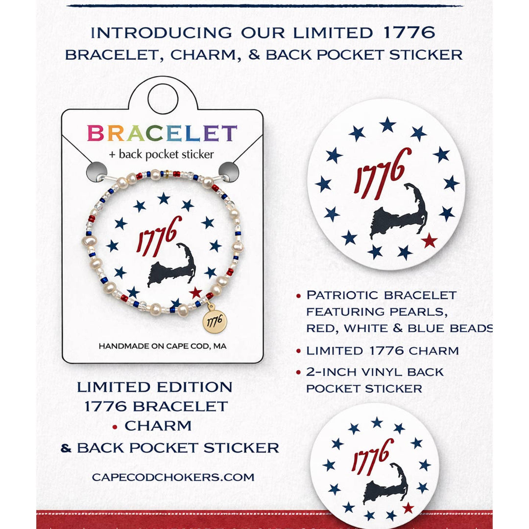 Americana Stretch Beaded Bracelet