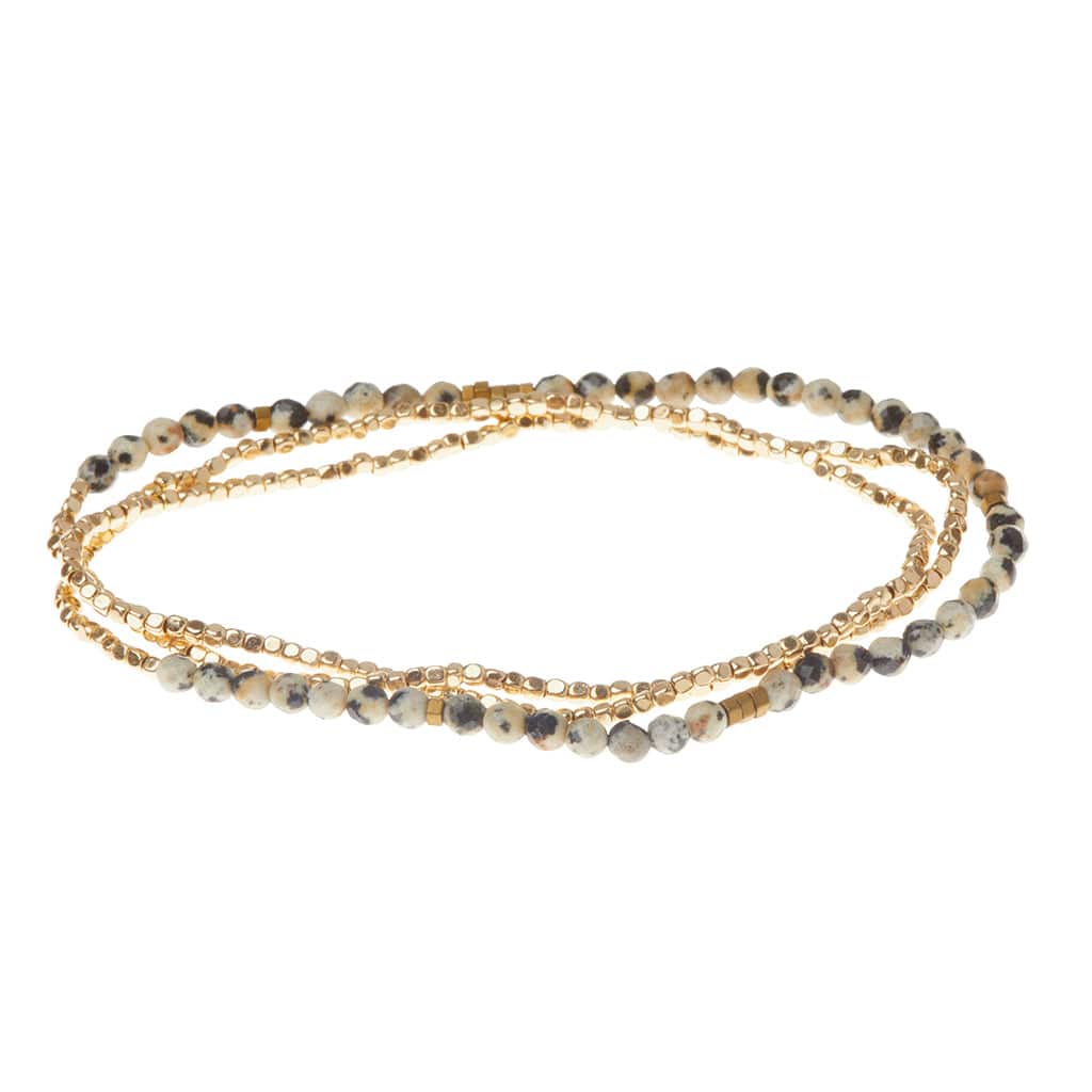 Scout Curated Wears Delicate Stone Wrap - Dalmatian Jasper Scout Curated Wears Delicate Stone Wrap - Dalmatian Jasper Bracelet