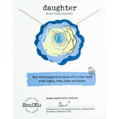 Soulku Blue Chalcedony Daughter Necklace