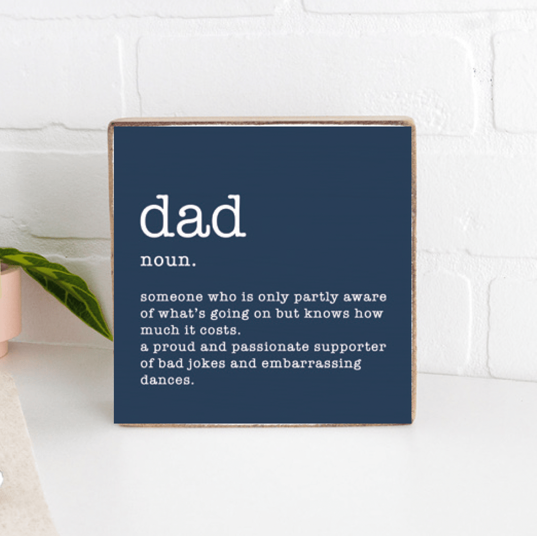 Dad Definition Block Sign