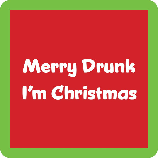 Christmas Merry Drunk Coaster