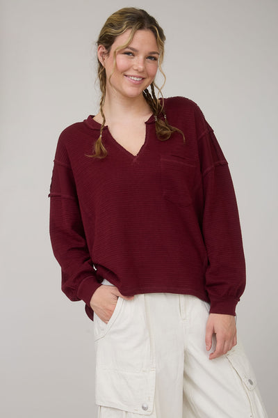 Willow Split Neck Top