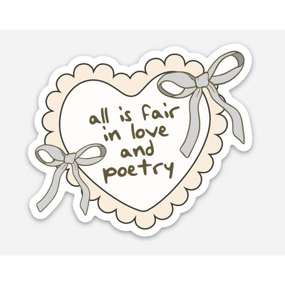 All Is Fair in Love and Poetry Swiftie Sticker