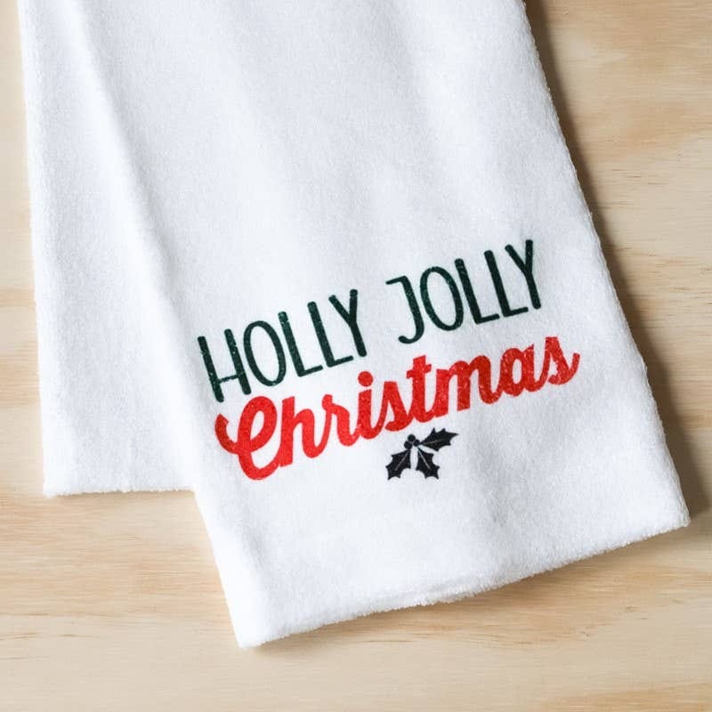Holly Jolly Tea Towel Holly Jolly Tea Towel Home