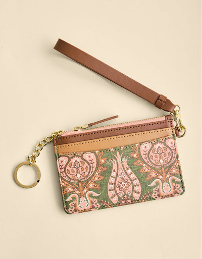 Spartina 449 Slimcard Coinpurse Mercer House Damask Olive