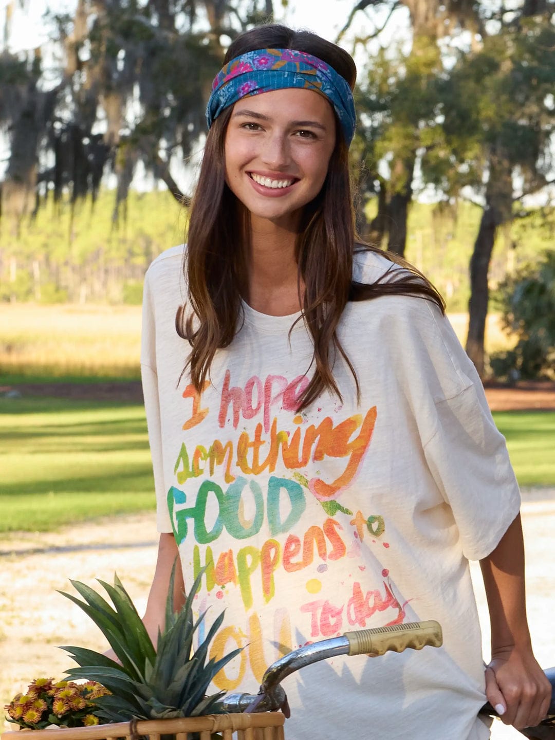 Natural Life Block Stamp IndigoBoho Bandeau