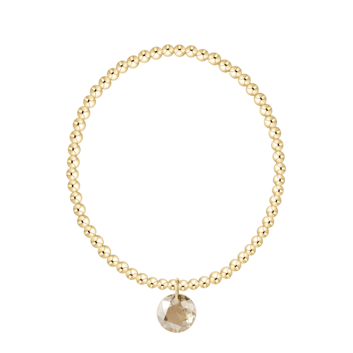 Enewton Reflections  Citrine Champagne Crystal Birthstone Bracelet – 3mm 14kt Gold-Filled