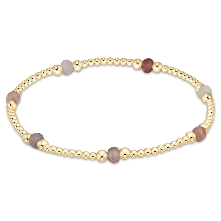 Enewton Purpose Gemstone 4mm Gold Filled Bracelet - Botswana Agate enewton Purpose Botswana Agate Gold-Filled Bracelet Bracelet