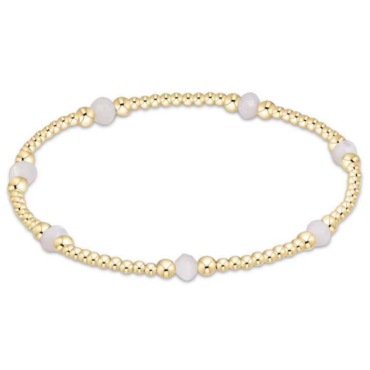 Enewton Purpose Gemstone 4mm Gold Filled Bracelet - Mother of Pearl Enewton Purpose Gemstone 4mm Gold Filled Bracelet - Mother of Pearl Bracelet