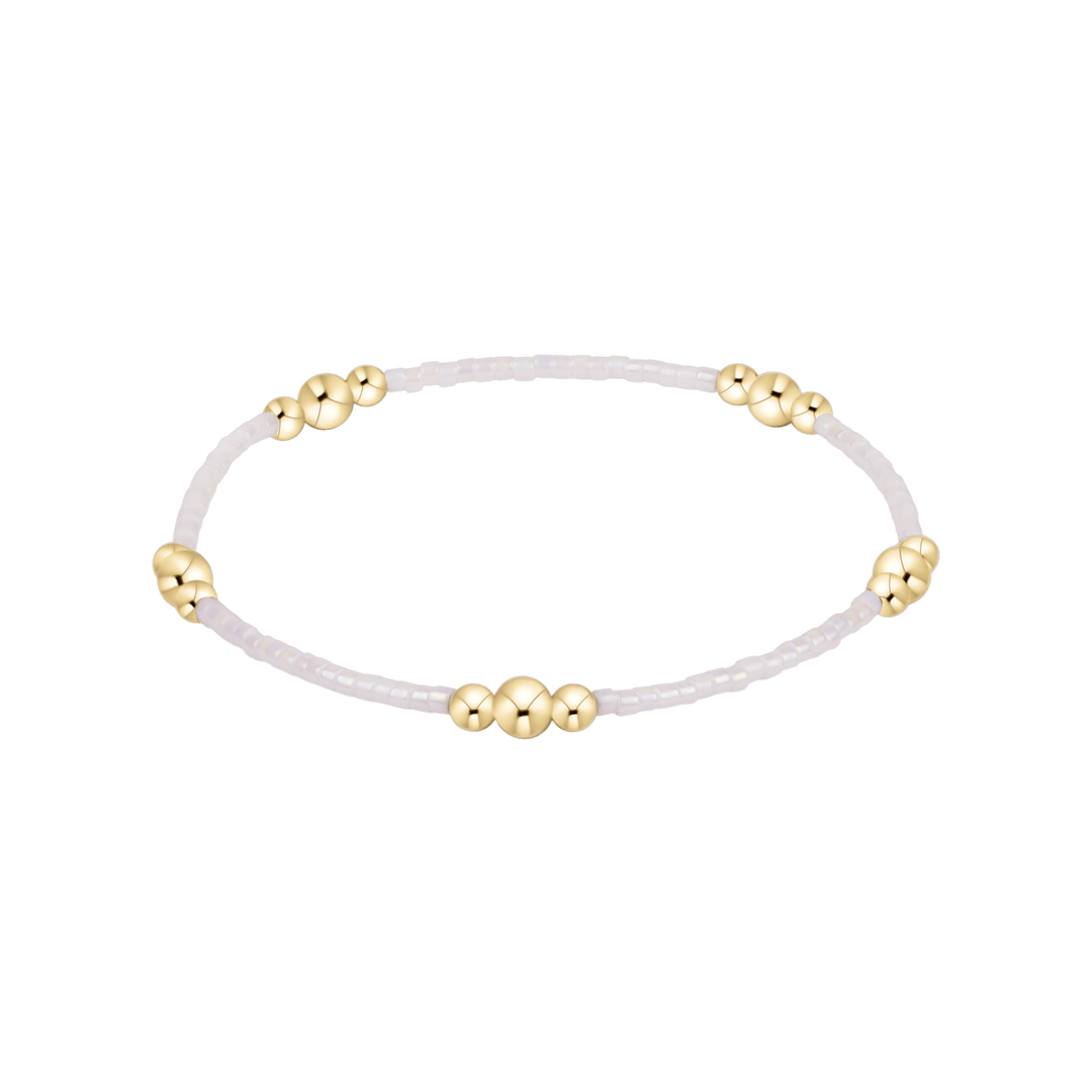 Enewton Hope Purpose Gold Bracelet - Silky White