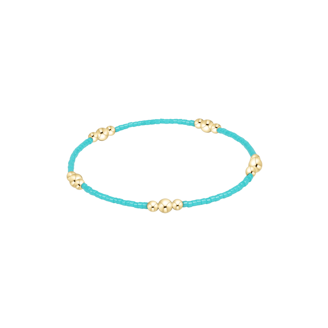 Enewton Hope Purpose Gold Bracelet - Turquoise