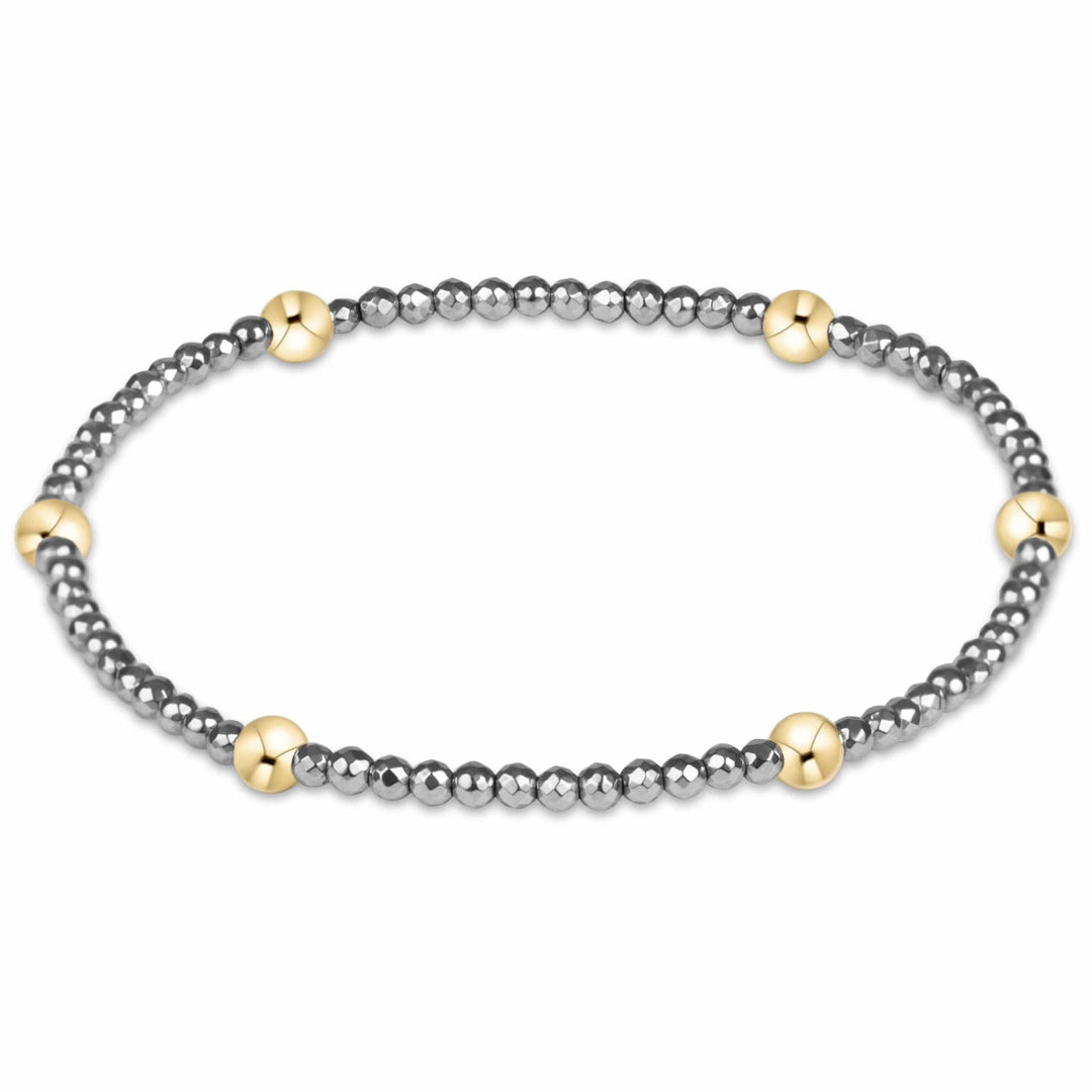 Enewton Presence Silver Faceted Hematite 2mm Bracelet Enewton Presence Silver Faceted Hematite 2mm Bracelet Bracelet