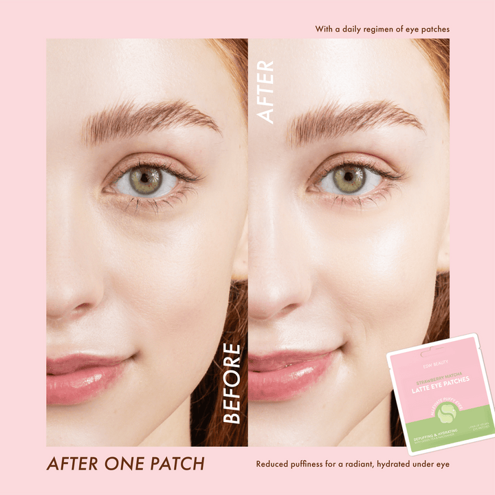 Strawberry Matcha Latte Depuffing &amp; Hydrating Eye Patches