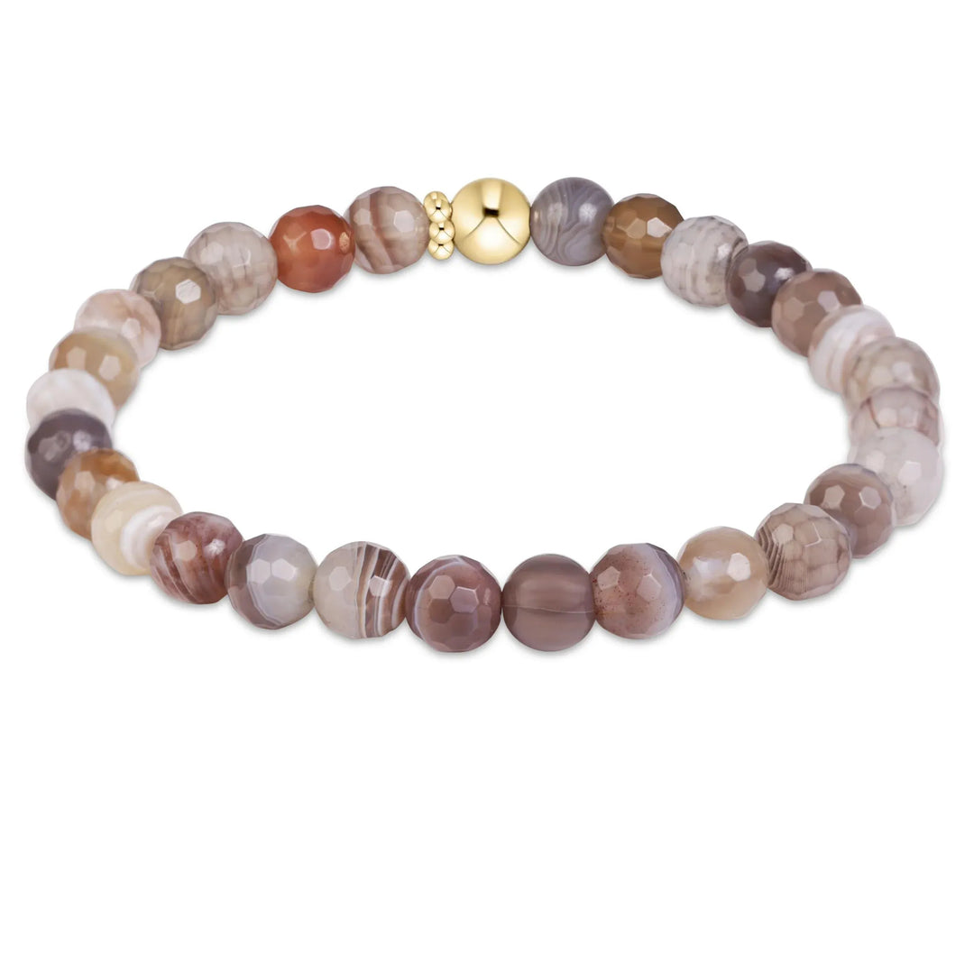 Enewton Classic 6mm Gold Filled Bracelet - Botswana Agate Enewton Classic 6mm Gold Filled Bracelet - Botswana Agate Bracelet