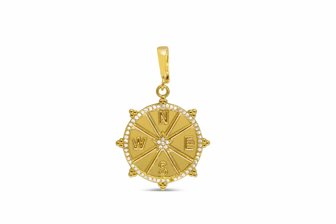 Compass Clip-on Charm