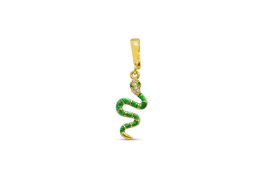 Metallic Snake Clip-on Charm