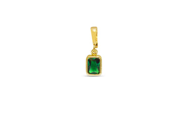 Emerald Baguette Clip-on Charm