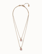 Uno de 50 Gold Aura Pink Necklace