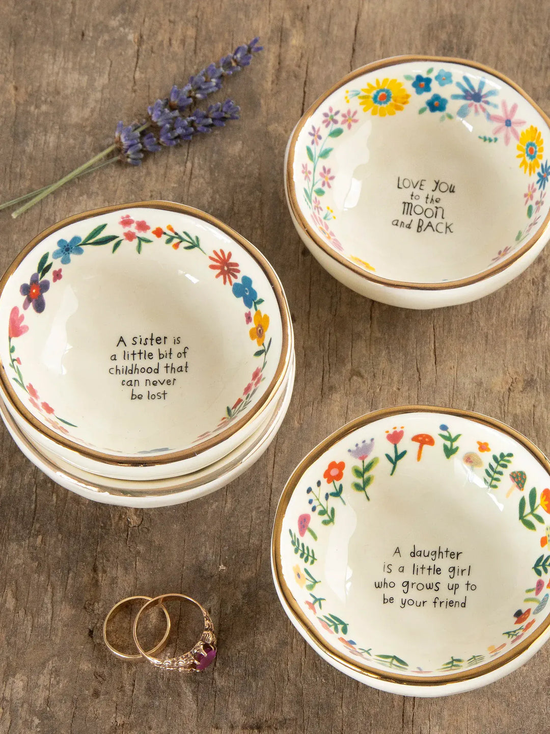 Giving Trinket Bowl Sister My Soul Sister My Soul Floral Ceramic Giving Trinket Bowl Home