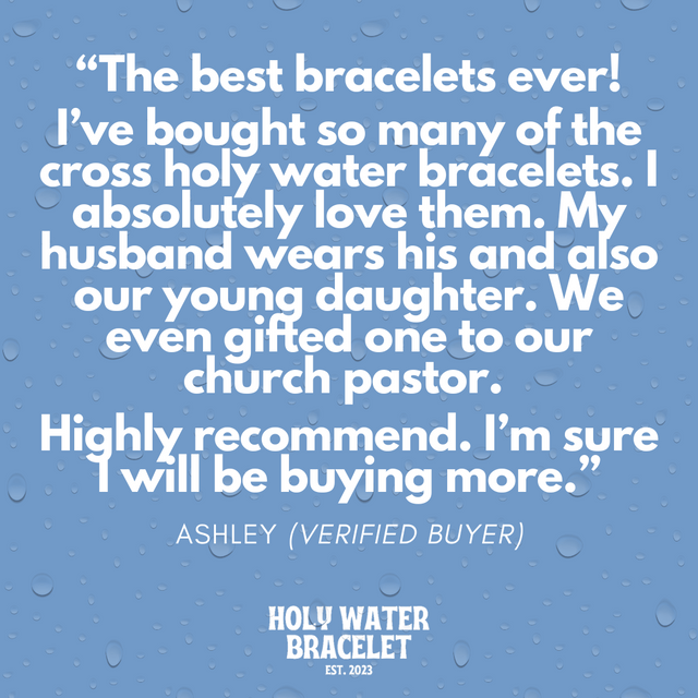 Holy Water Boy Mom Heart Stretch Bracelet