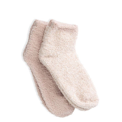 Barefoot Dreams Cozy Chic Ankle Sock Set - Dusty Rose