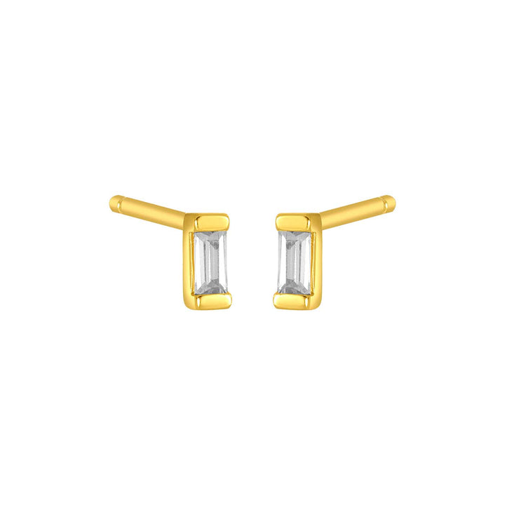Fyb Ada Baguette CZ Stud Earrings Ada Baguette CZ Stud Earrings | Gold Silver | F.Y.B. Earrings