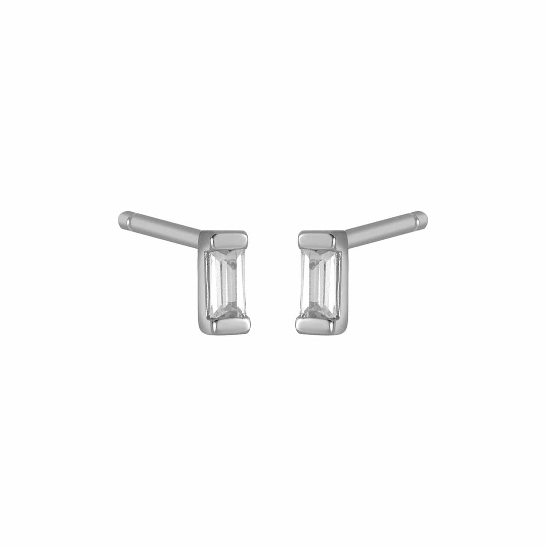 Fyb Ada Baguette CZ Stud Earrings Ada Baguette CZ Stud Earrings | Gold Silver | F.Y.B. Earrings