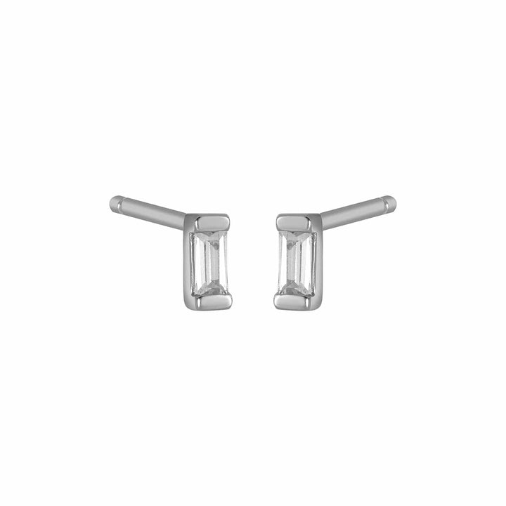 Fyb Ada Baguette CZ Stud Earrings Ada Baguette CZ Stud Earrings | Gold Silver | F.Y.B. Earrings