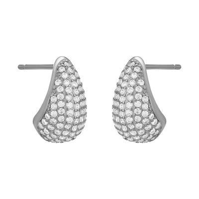 Anise Teardrop Studs - Silver