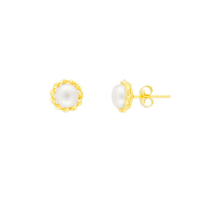 FYB Margaux Pearl Studs - Gold